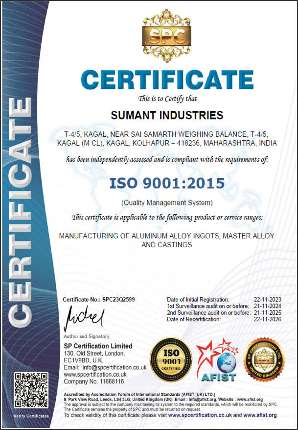 ISO Certificate